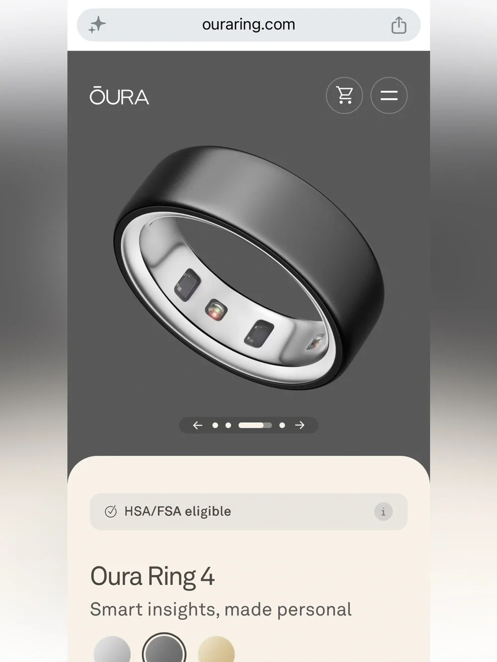 Authentic Oura Ring size 7